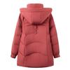 New Winter Style Middle-aged Dress Fashionable Down Jacket for Mother Thickened Warmth Can Remove Hat White Duck Down Fashionable Jacket
