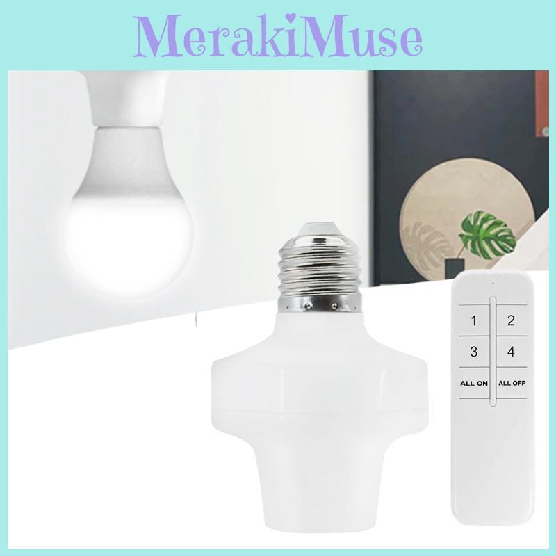 E27 E26 Wireless Remote Control Light Lamp Holders Smart Bulb Adapter Tools