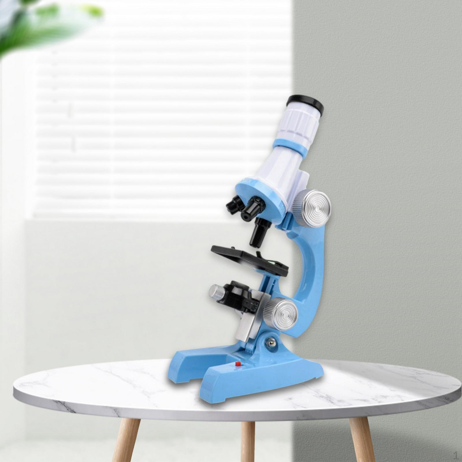 

для детей, студентов, начинающих, 1200X со слайдами, научный комплект для школы, дома, научного образования синий