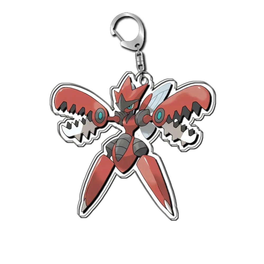 Keychain For Pokemon Charizard Houndoom Mewtwo Gyarados Latias Blaziken Anime Game Collection Anime Peripheral DIY Toy Gift