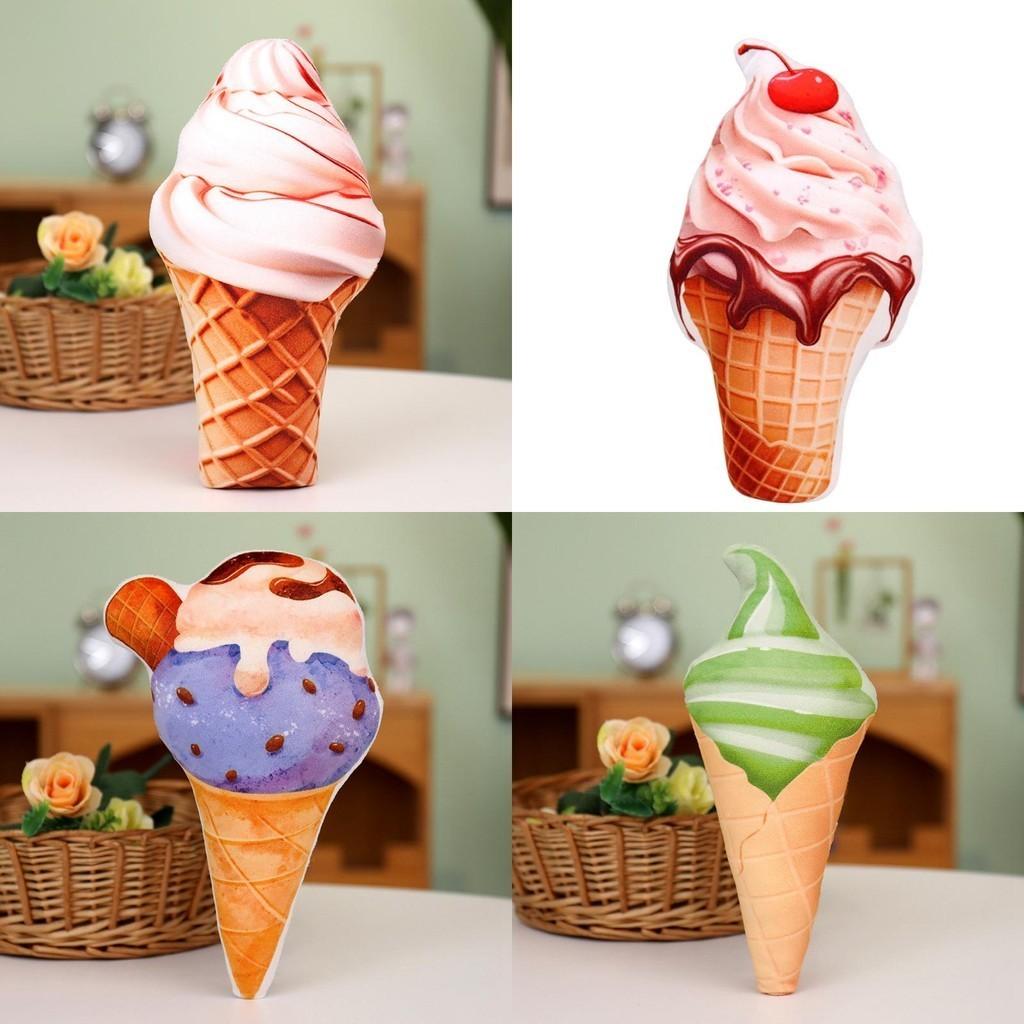 Eis Plüschtier Kissen Weich Und Flauschig Perfektes Geschenk Für Eisliebhaber Buntes Und Niedliches Design