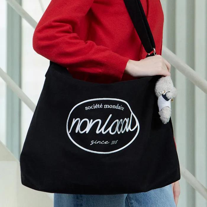 Logo Embroidery Eco Bag - Black