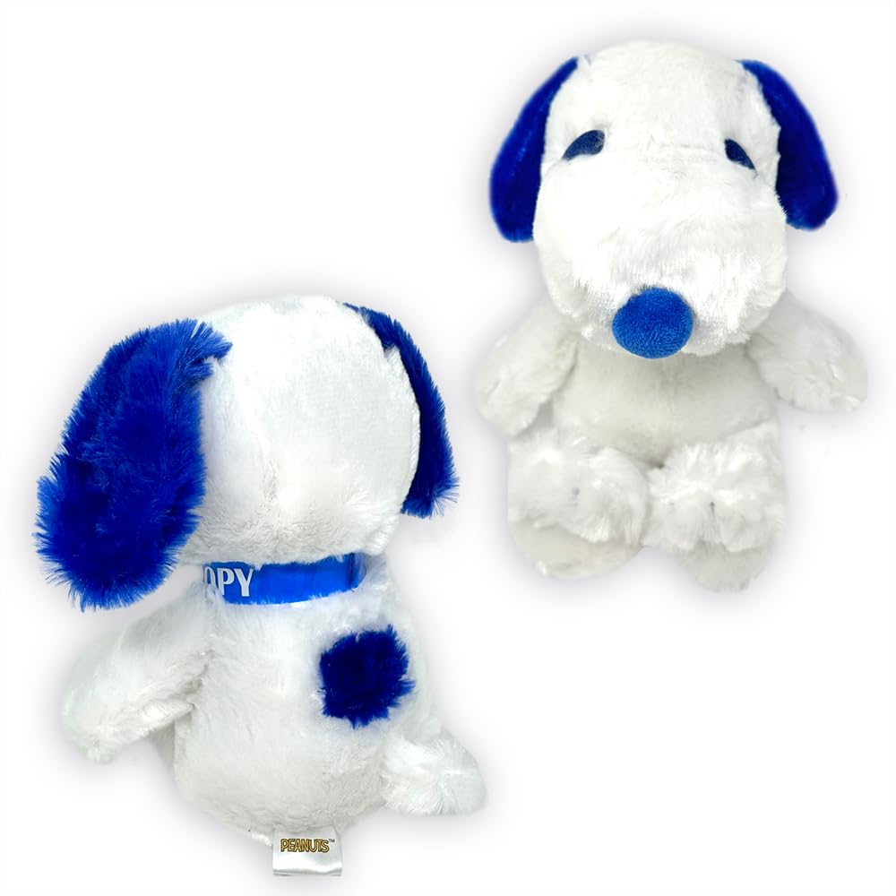 Snoopy Refreshing Friends Fluffy Plush Toy, Approx. 30cm (Blue)