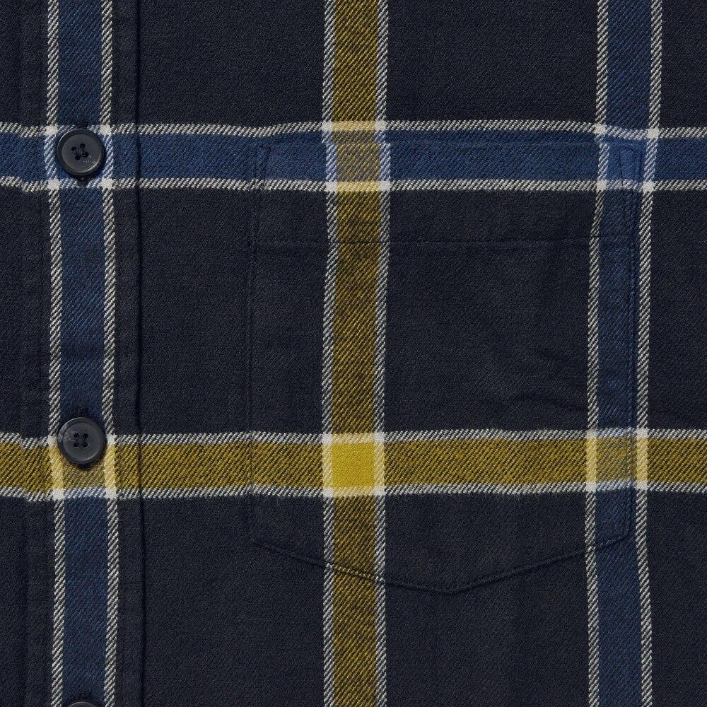 UNIQLO JW Anderson Checkered Button Flannel Long Sleeve Shirt Men shirts Black 462143-09