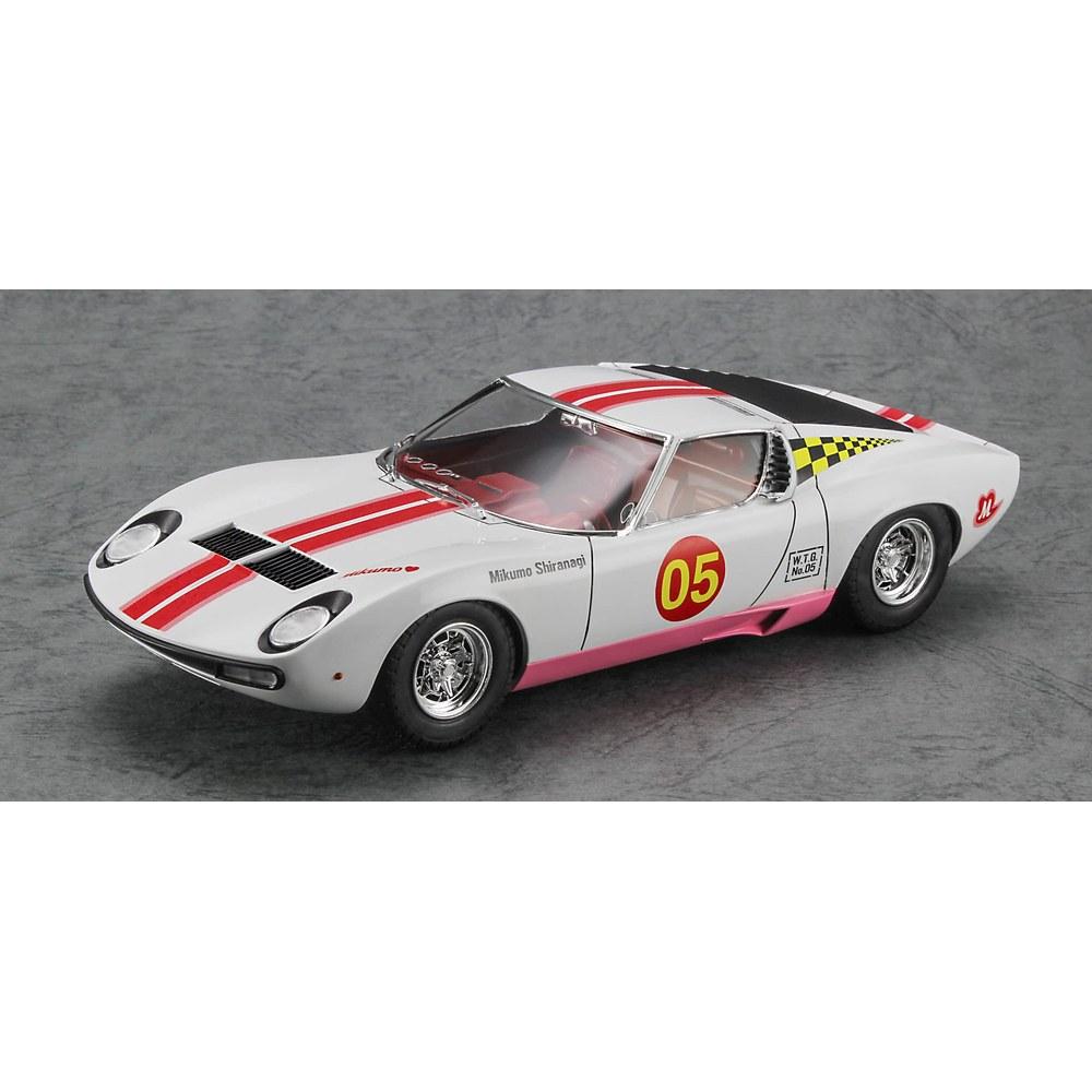 Hasegawa 1/24 Wild Egg Girls Lamborghini Miura P400 SV Shiranagi Mikumo Plastic Model Kit SP544