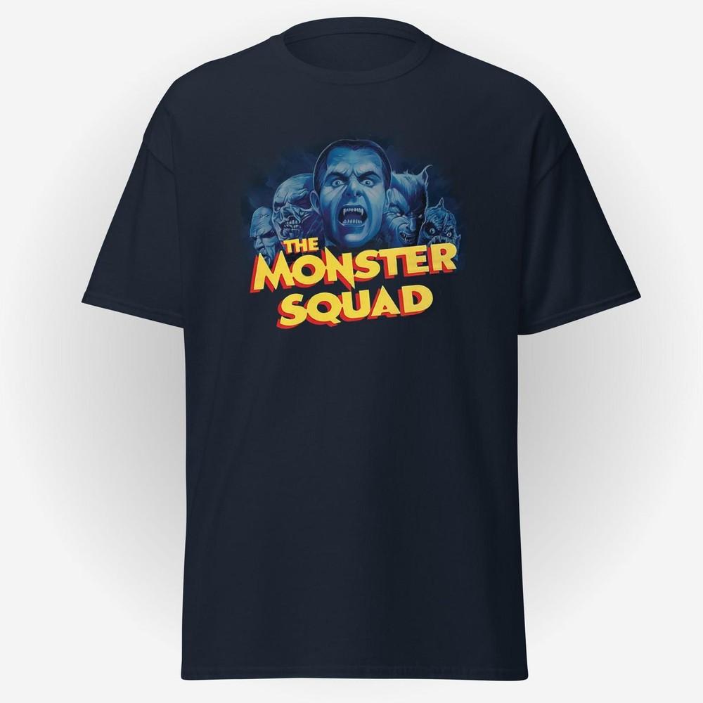 The Monster Squad Vintage Horror Movie-Inspired Navy T-Shirt for Fans #26 Unisex T-Shirt XL