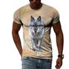 3D Casual Wolf Print T Shirt Men Women Summer Animal Tee Man O Neck Short Sleeve Loose Tops Breathable Couples T Shirts