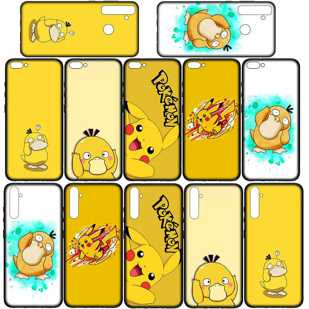 Pouzdro na telefon pro iPhone 17 16 15 Plus Xiaomi Poco F8 F7 X7 X6 M8 C85 C75 Redmi Note 14 12 11 13 Pro Max A4 14C 13C 15C Psyduck Pokemon GO Pikachu Kryt