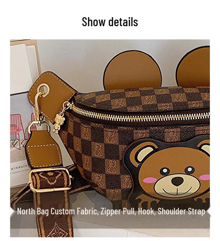 Popular Little Bear Unisex Crossbody Sports Bag - Lightweight Fashion Waist & Chest Bag