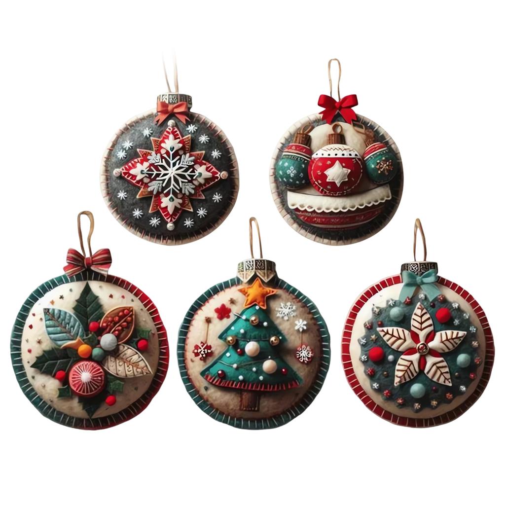 DIY Christmas Felt Patch Kit Sewing Supplies Felt Ornaments Craft Set Multi-Purpose Xmas Felt Mending Kit for Tree & Home Decor