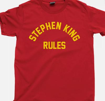 Stephen King Rules T-Shirt Shining Es Bücher Filme Monster Squad DVD Blu-ray