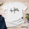Heartbeat Racing Bike Print T-Shirt Unisex T-shirt