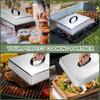 Stainless Steel Cheese Melting Dome Heat Resistant Rectangular Basting Cover  Grill Accessories