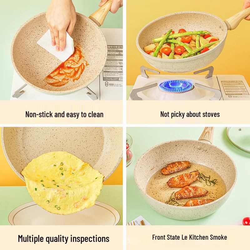 Maifan Stone Non-Stick Wok and Frying Pan