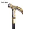 Golden Black Eagle Red Eye Pattern Walking Stick Party Fashion Elegant Walking Stick Decorative Cospaly Cane Knob Crosier 90cm