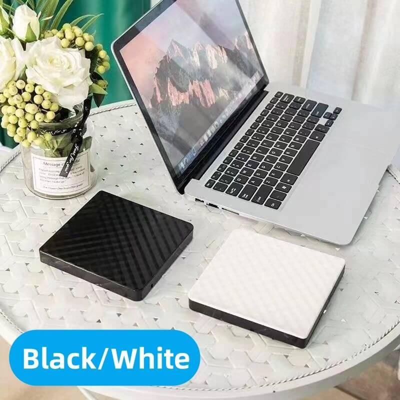 Writer (USB 3.0 and Type C + Type A) USB Mobile Optical Drive Portable External DVD/CD RW Drive Burner