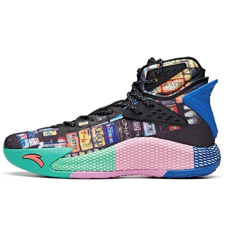 New Anta KT5 High Top Basketball Shoes Men's Black 112031101-1
