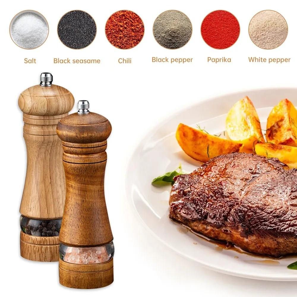 Ceramic Rotor Manual Pepper Grinder Adjustable Grinding Bottle Spice Salt Grinder Home Cooking