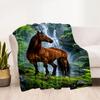 Horse Blanket Warmthful Decor Great for Couch Office Chair Bedding for All Seasons Stylish Decor Gifts For Family Or Friends