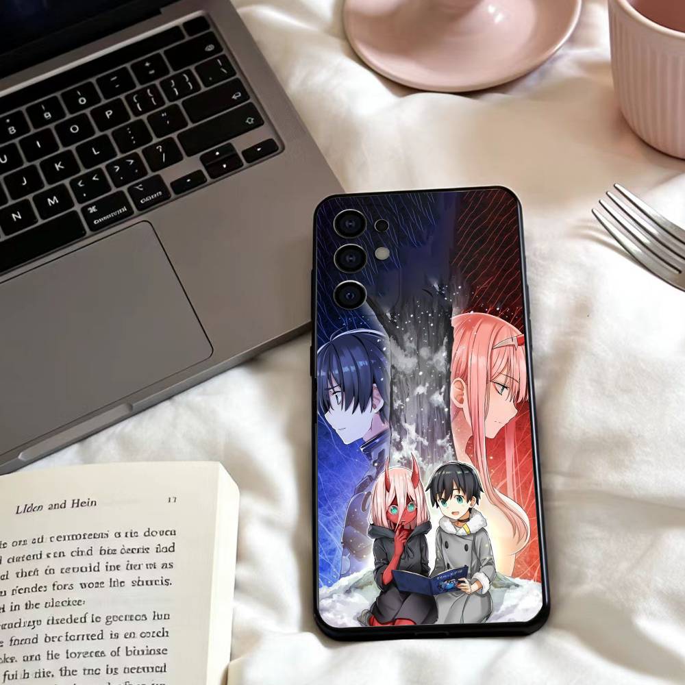 

Чехол для телефона D-DARLING in the FRANXX для Samsung S25,24,23,22,30,21,10,9,Ultra,Plus,Lite,FE,4,5 G Мягкий Черный Чехол Samsung S23plus5G