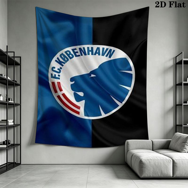 F.C. Copenhagen Wall Tapestry Aesthetic Wall Hanging Printed Fabric Blanket Decorative Tapestries for Bedroom Living Room Home Decor