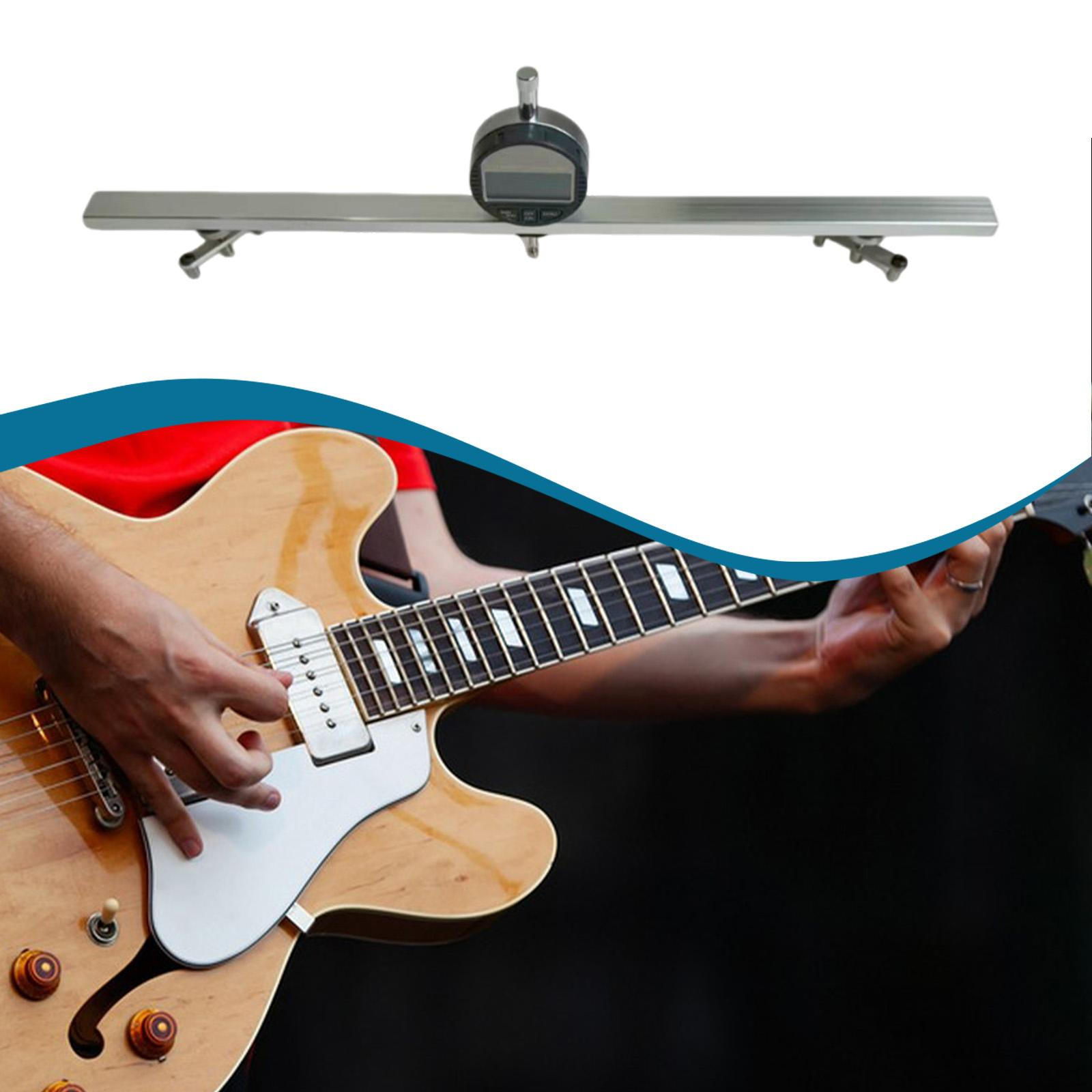 Gauge Tool Guitar Neck Curvature 18.11inch Accessories Instrument Rod Measuring Ruler for Basses