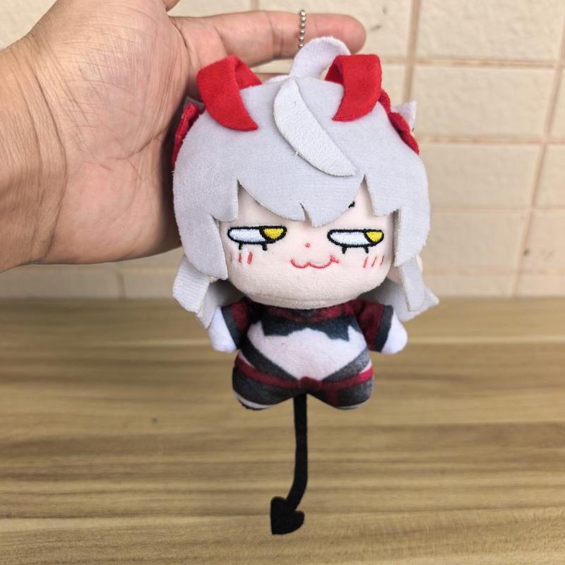 12Cm Adorned With Charming Tail Role Play Wiš'Adel Cartoon Gaming Arknights Character Ew Walter W Wisadel Soft Playthings Toon Pendant Plush Doll