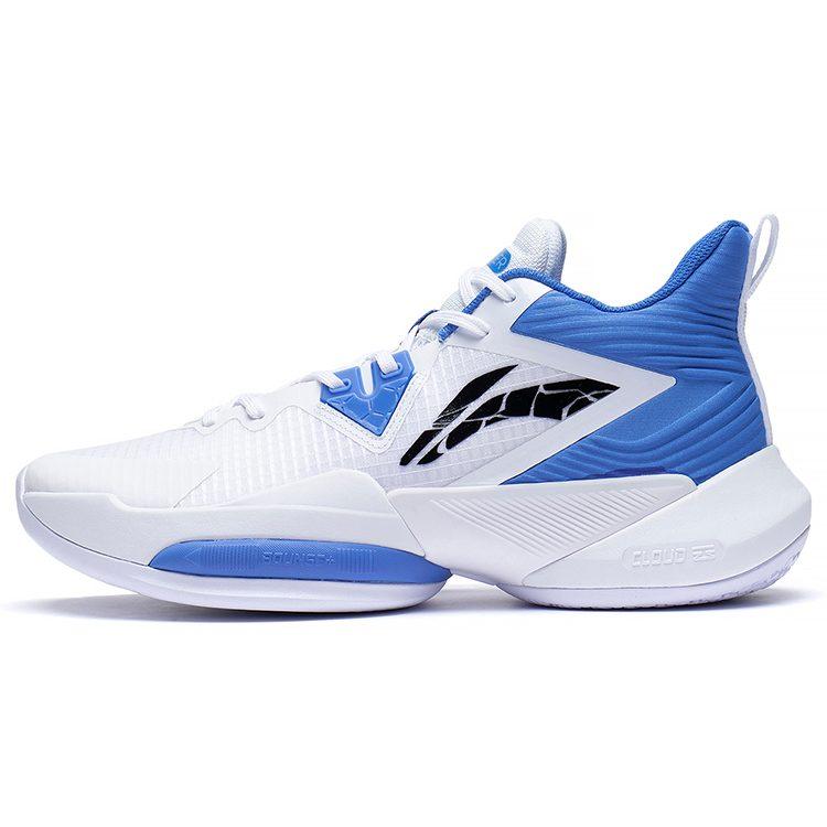 Li Ning Power Textile, Synthetic Leather, TPU Cushioning Slip Resistant Abrasion Resistant Coverage Support Mid top ABPS073-2