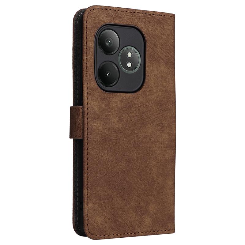 For Realme GT Neo6 SE 5G/Neo6 5G/GT 6 5G/GT 6T 5G Case RFID Blocking Stand Phone Cover with Wrist Strap