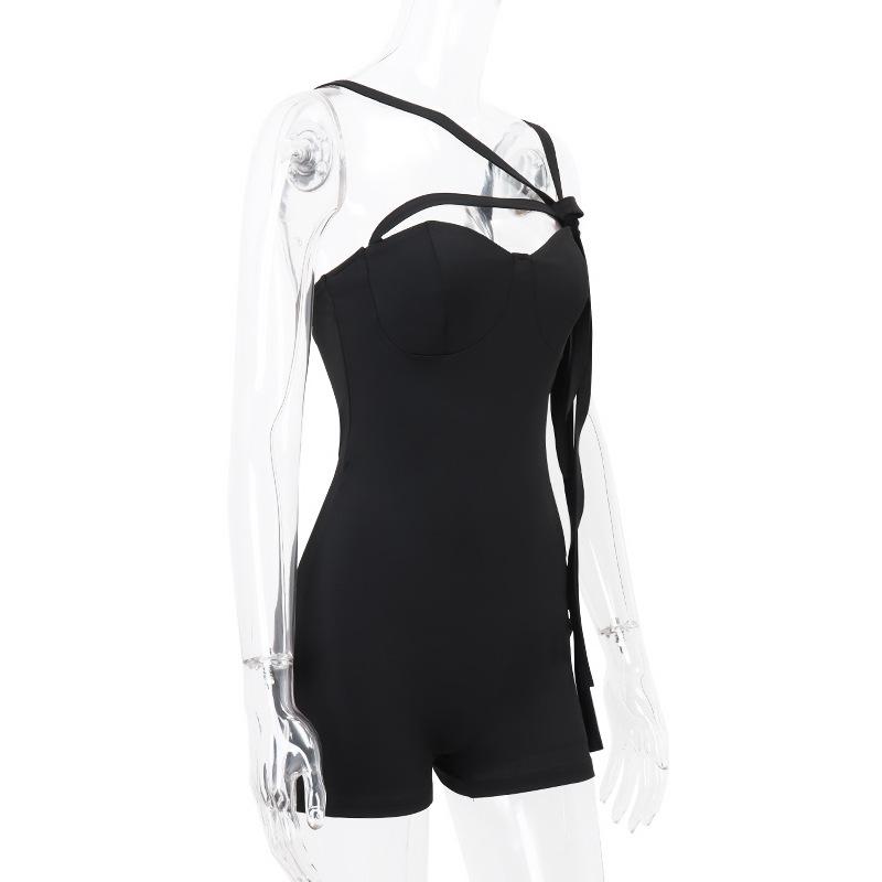 AltGoth Streetwear Cyberpunk Jumpsuit Women Harajuku Y2k E-girl Mall Goth High Waist Sleeveless Lace-up Bodycuit Techwear Female