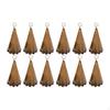 12Pcs Christmas Bell Ornament Decoration with Floral Border Witch Bells for Engagements