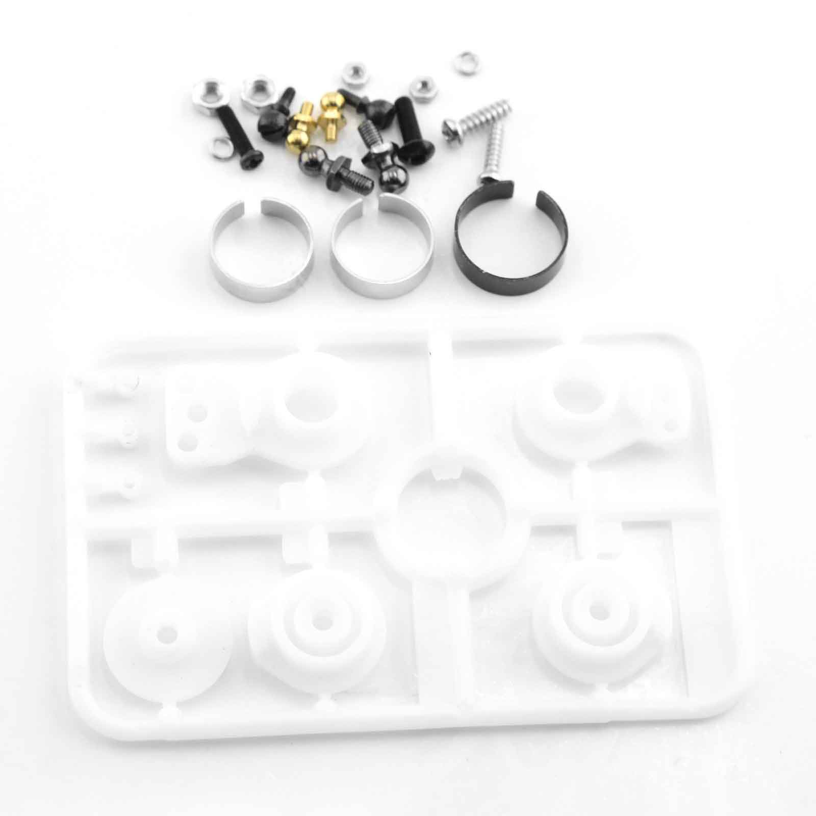 

High Torque Servo Saver 50473 51000 Upgraded Spare Parts Compatible For TAMIYA TT01 TT02 XV01 XV02 TD2 TD4 RC Car W122 white 1 set