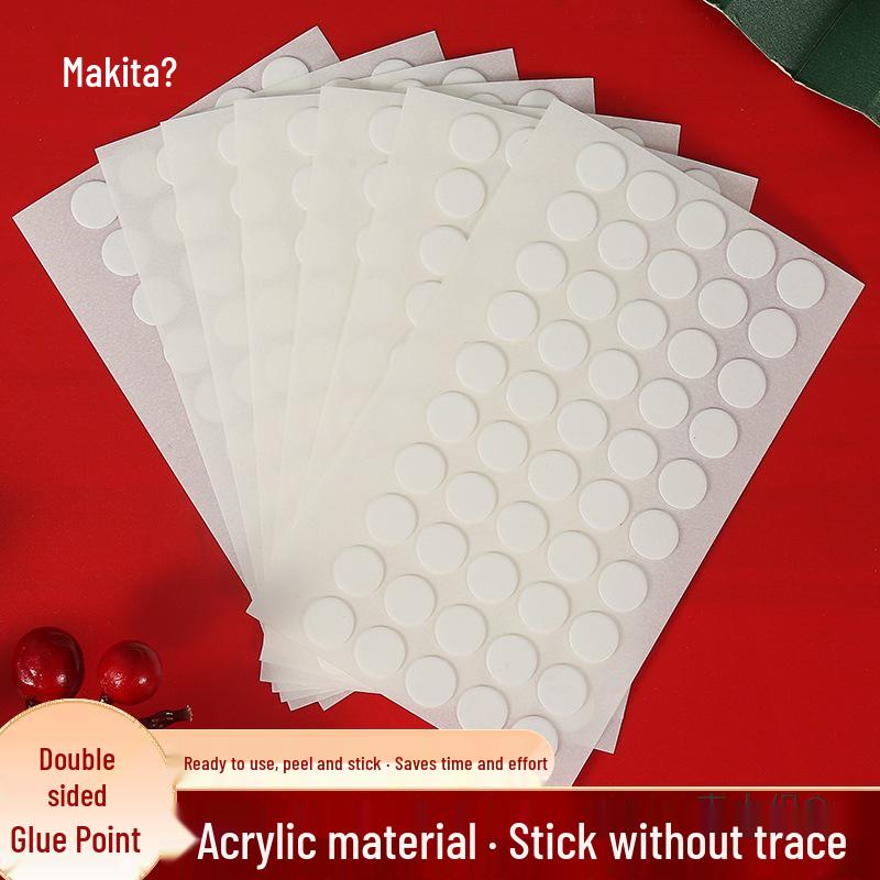 Traceless Double-Sided Tape Glue Dots for Wedding & Birthday Decorations Strong adhesive hooks (1 pair, random style)