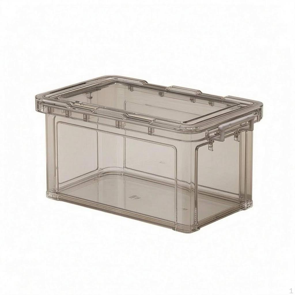 Clear Storage Box Transparent Plastic Carry Handles