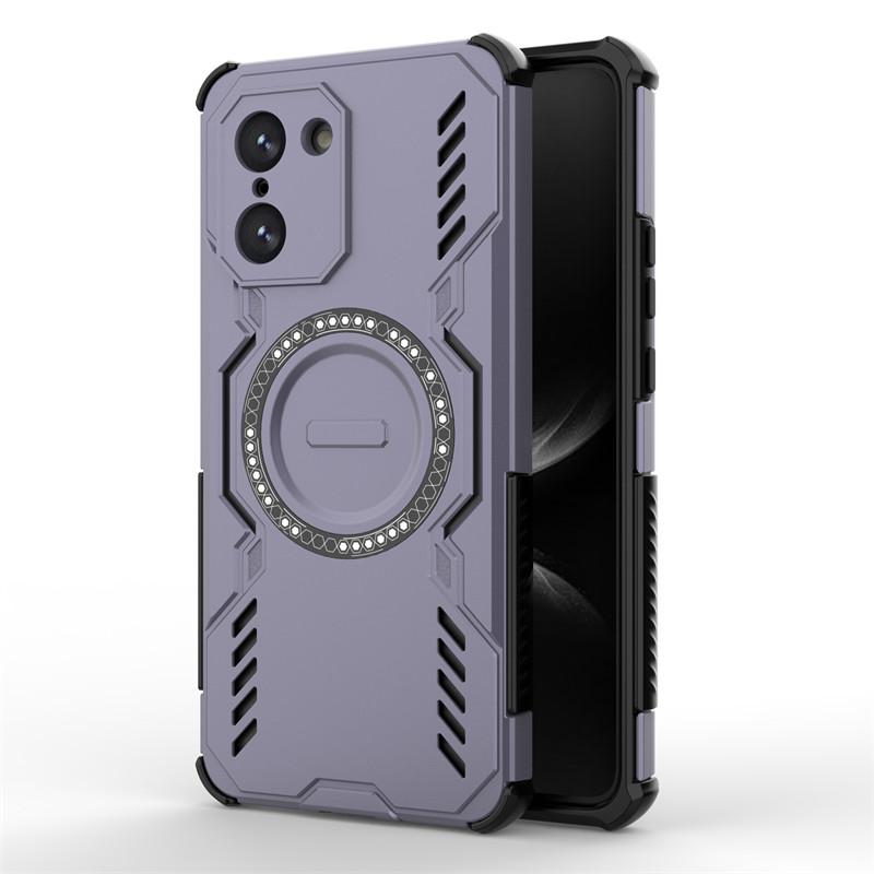 

Для чехла Oneplus Nord CE5 Чехол Oneplus Nord CE5 Рассеивание тепла Магнитная беспроводная зарядка Чехлы для телефонов Oneplus Ace 5 Racing OnePlus Ace 5 Racing фиолетовый