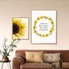 Nordic Landschaft Feld Mädchen Sonnenblume Baum Blume Schmetterling Drucken Poster Leinwand Malerei Wand Kunst Bilder Für Wohnzimmer Dekor
