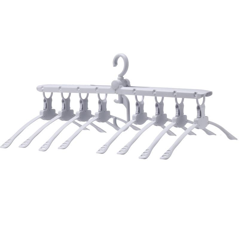 Multi-function Folding Clothes Hanger Travel Drying Rack Home Non-slip Windproof Drying Rack Shirt Storage Rack Closet Organizer