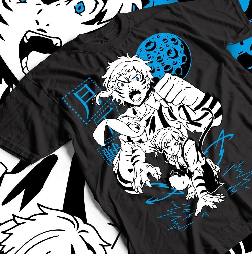 

Футболка Bungou Stray Dogs, Аниме-футболка в подарок, Манга-футболка, Унисекс хлопковый топ L