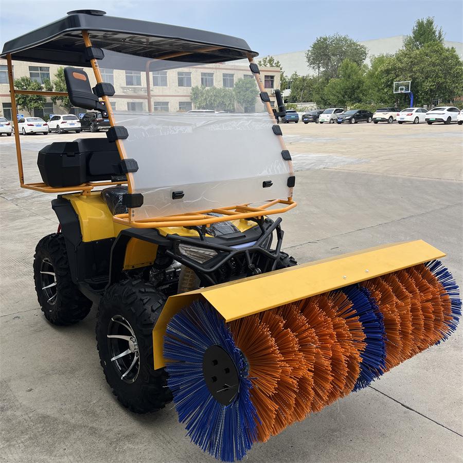 Multi-Functional Ride-On Snow Sweeper with Canopy for Park and Property