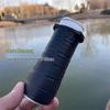 Third Gen Fishing Rod Handle: Anti-slip, Wear-resistant Silicone Grip with Built-in Rod Stopper and Pull-out Cover.