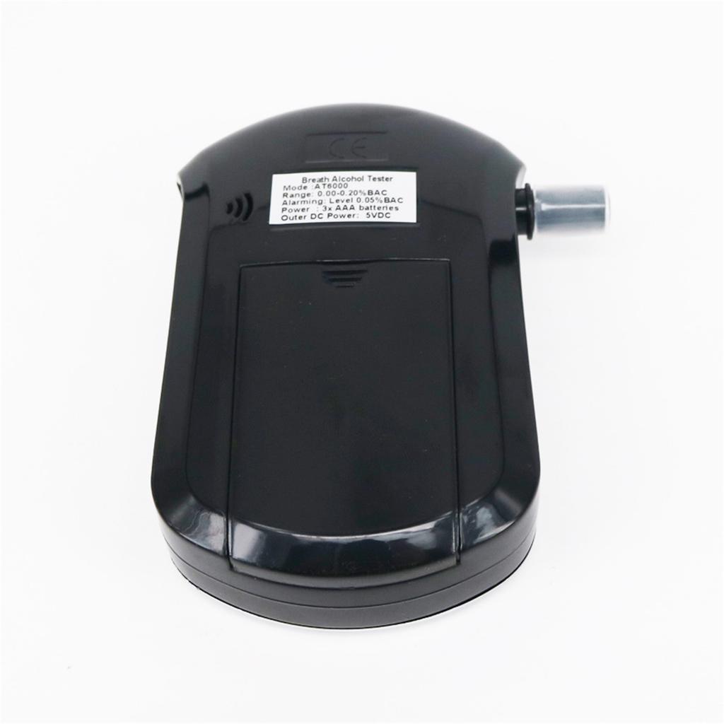 At6000 Digital Breath Alcohol-Tester Lcd Screen Portable Breath Drunk Driving Analyzer With Mouthpiece