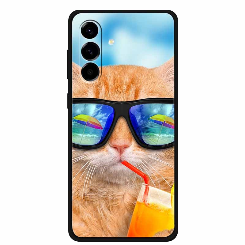 For Samsung Galaxy A56 Case Luxury Wolf Lion TPU Silicone Soft Back Cover for Samsung Galaxy A36 A26 5G Shockproof Bag Printed