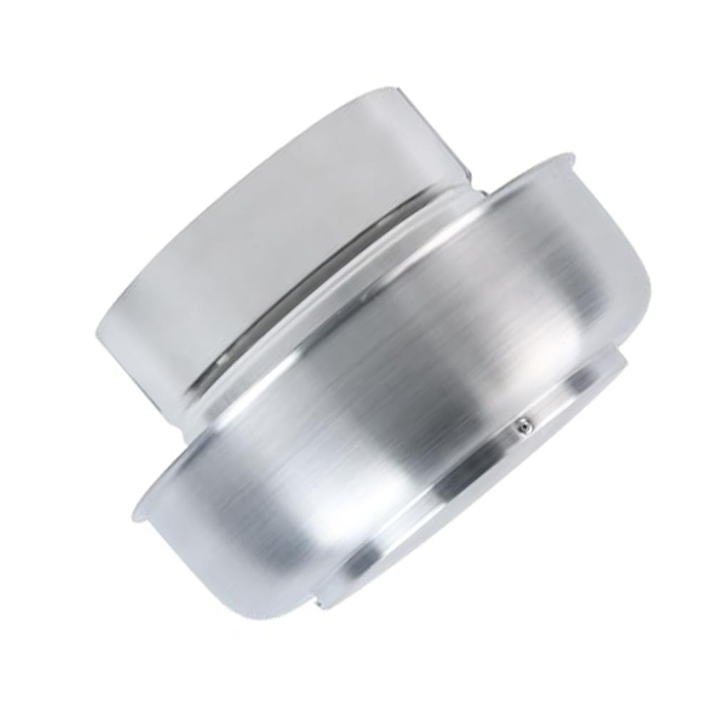 Roof Hood Aluminum Chimney Cap 5.24 Round Roof Vent, Easy To Install Prevent Water Infiltration And Block Debris 23x23x15cm