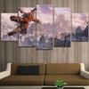 Unframed 5Pcs SEKIRO Shadows Die Twice Games Canvas Posters Wall Art Pictures HD Paintings Home Decor for Living Room Decoration