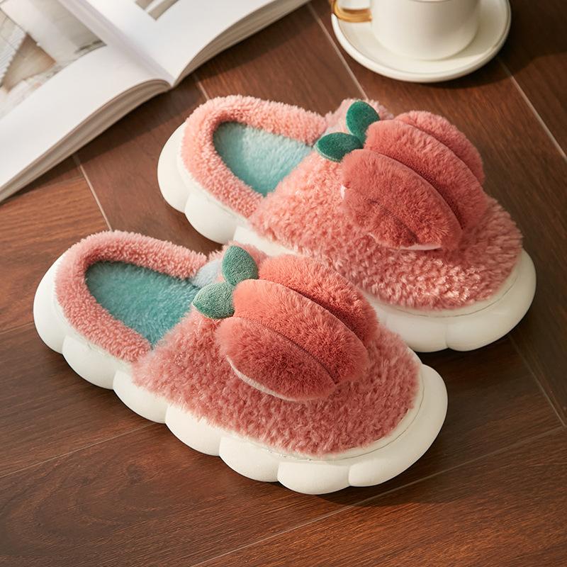 

Зимние новые женские туфли хлопковые тапочки теплые и удобные добавить утолщенные домашние хлопковые туфли студенческое общежитие милые тапочки 36-37