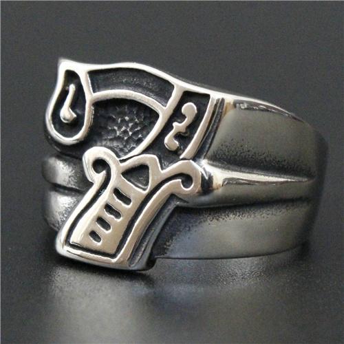 

Top Quality Popular Style Luckly No.7 Ring Biker Ring 316L Stainless Steel Cool Mens Number Ring 8