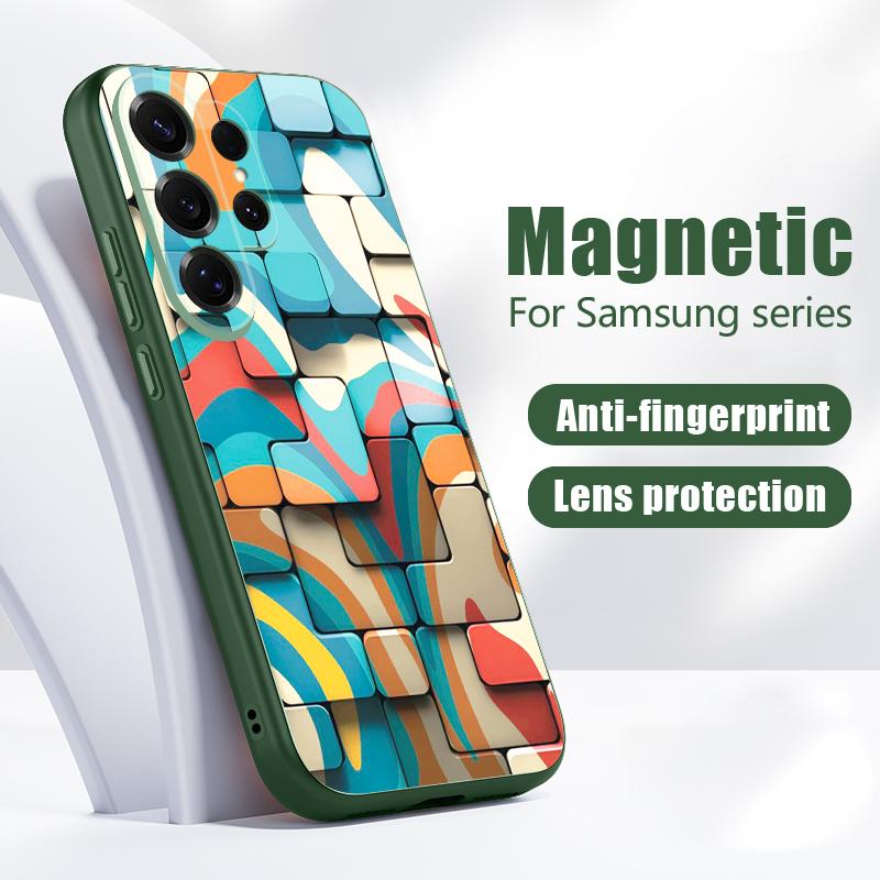 Vintage European Style Case For Samsung Galaxy S26 Ultra S25 Edge S24 Plus S23 FE S22 A17 A54 A55 A56 A57 5G Magnetic For Magsafe Matte Cover Moon Sun