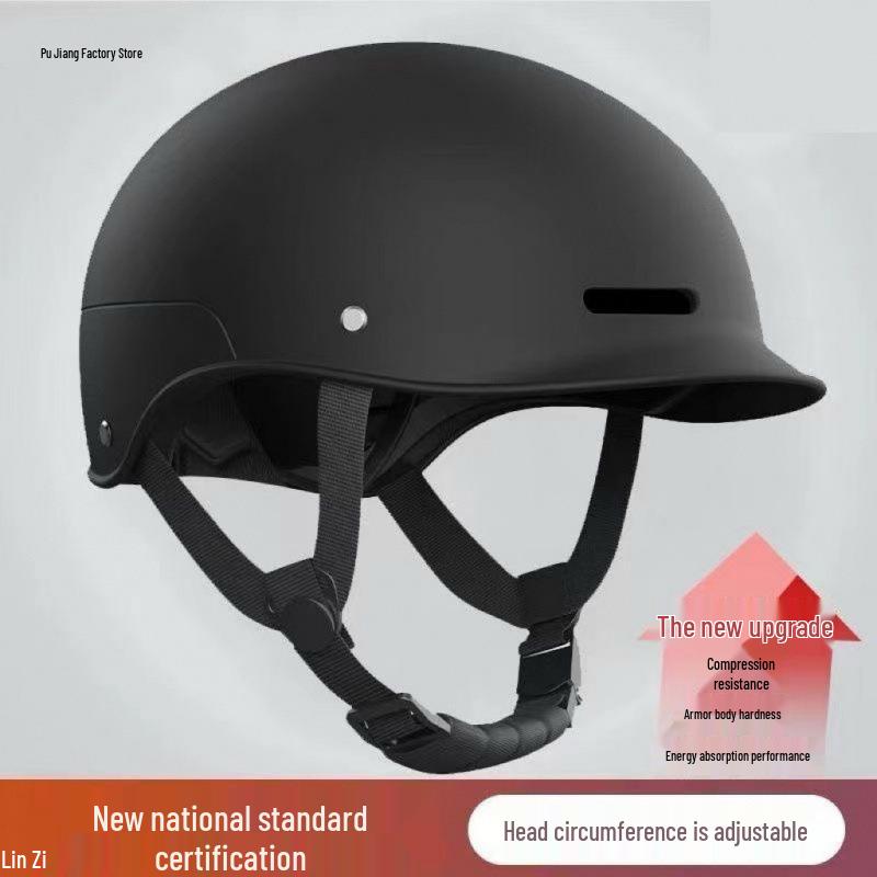 Retro Motorcycle Helmet for Men & Women - Summer Sun Protection for Electric Vehicles and Scooters