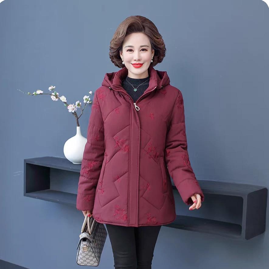 

Зимняя новая хлопковая одежда женская средняя и длинная корейская версия облегающая одежда с хлопковой подкладкой утолщенные теплые и универсальные женские куртки XL