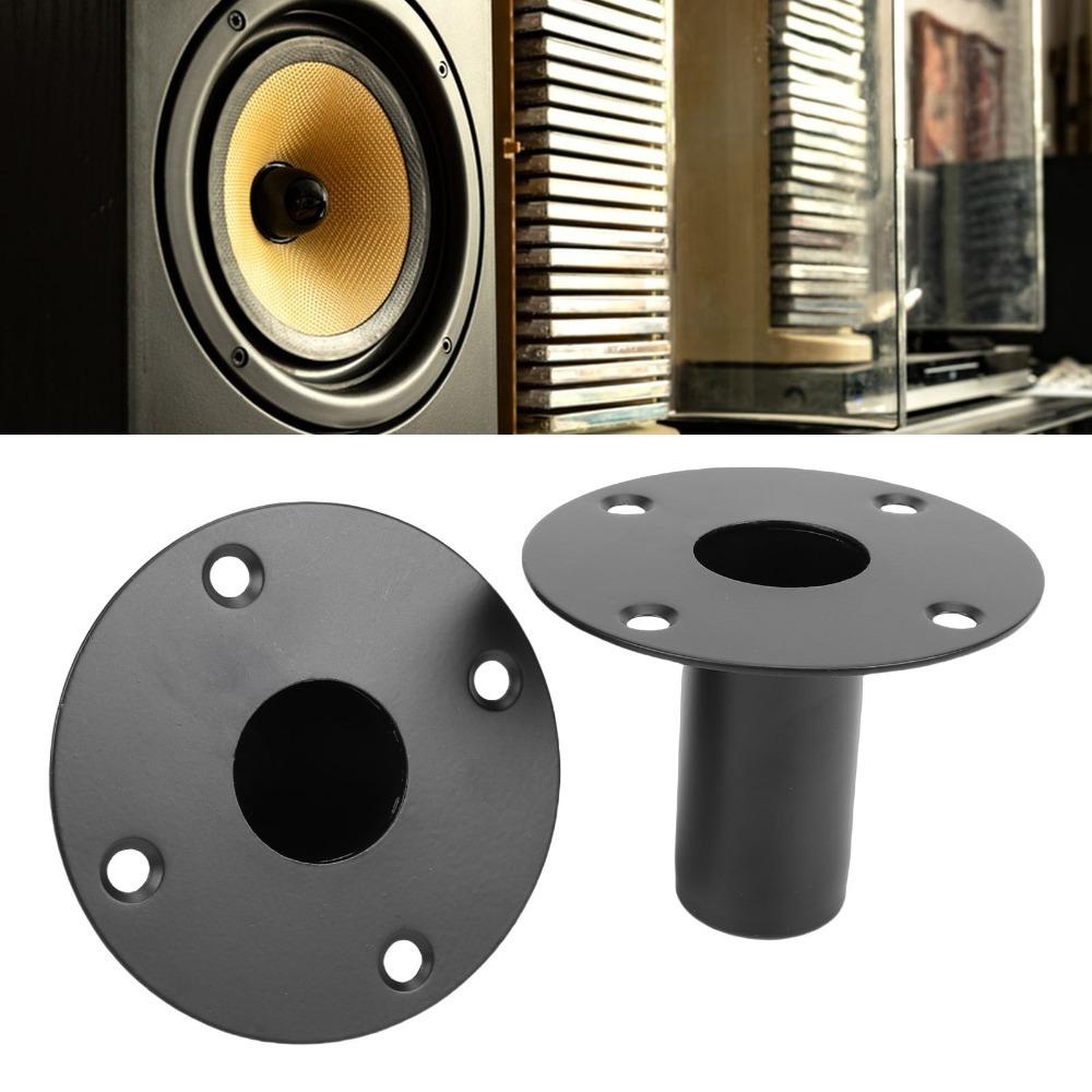 2PCS 107x83mm Tripod Speaker Stand Mount Adapter Iron Speaker Pole Mount  for PA DJ Setup